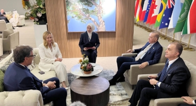 Cumhurbaşkanı Erdoğan, İtalya Başbakanı Meloni'yi kabul etti