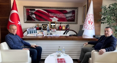 Dereli Belediye Başkanı Şenlikoğlu, Giresun Gençlik ve Spor İl Müdürü Ergün’ü Ziyaret Etti