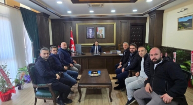 Dereli Kaymakamı Gövercin, Ağar Tur Kooperatifi Heyetini Makamında Kabul Etti