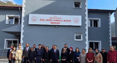 Dereli Kaymakamı Gövercin’den Eğrianbar Engelli Bakım Merkezi’ne Ziyaret