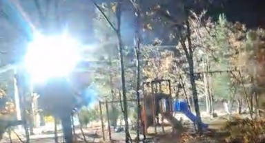 Elektrik hattı patladı!