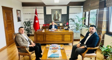 Espiye Kaymakamı Kavanoz, Darıca Heyetini Makamında Ağırladı