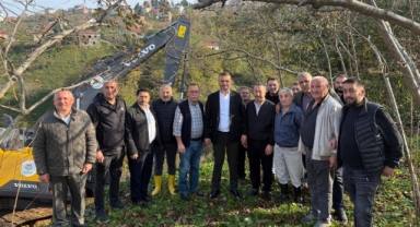 Eynesil’de Ulaşımı Rahatlatacak Yeni Yol İçin İlk Kazma Vuruldu!