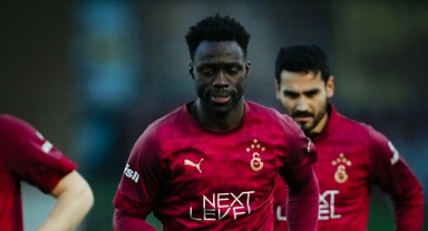 Galatasaray'da Osimhen antrenmanda yer aldı