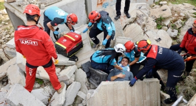 Giresun'da 6.1 Büyüklüğünde Deprem Senaryosu ile TAMP Tatbikatı Düzenlendi