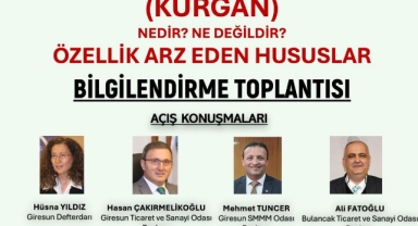 Giresun’da KURGAN Bilgilendirme Toplantısı Düzenlenecek