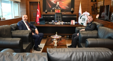 Giresun İcra Müdürü Orhan Şenel’den Emniyet Müdürü Akbaş’a Hayırlı Olsun Ziyareti