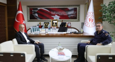 Giresun İl Jandarma Komutanı Özkök’ten Gençlik ve Spor İl Müdürü Ergün’e Ziyaret