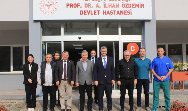 Giresun İl Sağlık Müdürü Aksoy’dan Tadilat Çalışmalarına İnceleme