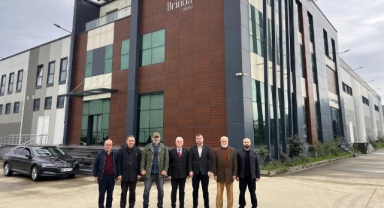 Giresun Milletvekili Elmas’tan Brinda Tekstil Müdürü Göktekin’e Hayırlı Olsun Ziyareti