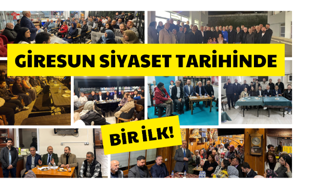 Giresun Siyaset Tarihinde Bir İlk: AK Parti Teşkilatından Eş Zamanlı Buluşma!