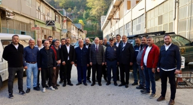 Giresun Valisi Serdengeçti Batlama Sanayi Sitesinde Esnafla Buluştu