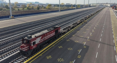  İntermodal terminal Railport'tan ilk tren çıkışı gerçekleşti