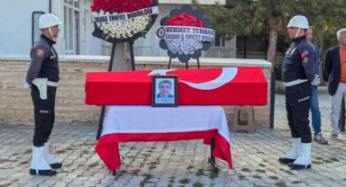 Kalbine yenik düşen polis memuru son yolculuğuna uğurlandı