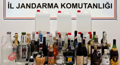 Komşu kentte litrelerce sahte alkol ele geçirildi