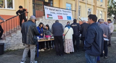 Piraziz’de Okullar Gazze İçin Tek Yürek Oldu