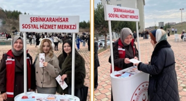 Şebinkarahisar Sosyal Hizmet Merkezi, Hamsi Şenliğinde Sosyal Desteklerini Paylaştı