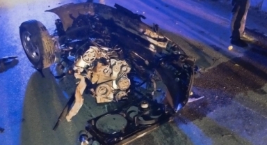 Takla atan otomobil hurdaya döndü: 1 yaralı