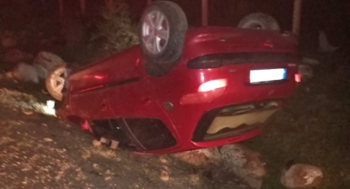 Takla atan otomobilin sürücüsü hayatını kaybetti