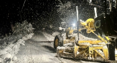 Yoğun Kar Ordu-Sivas Kara Yolunu Ulaşıma Kapattı