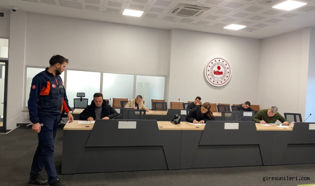 AFAD'dan Giresun Polisine Kritik Kurtarma Eğitimi