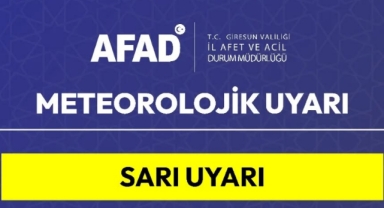 AFAD Duyurdu: Giresun'un O İlçelerine Dikkat! 