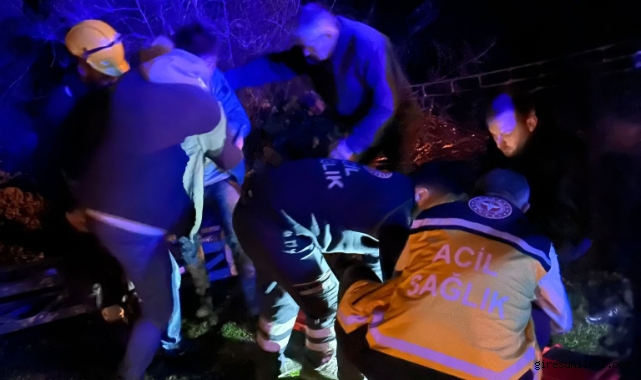 Beton mikseri 150 metrelik uçuruma yuvarlandı: 2 yaralı