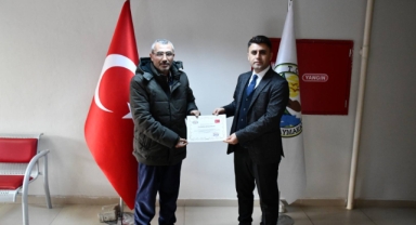 Çamoluk’ta Mütevelli Heyeti Üyelerine Teşekkür Belgesi