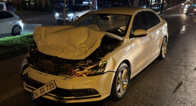 D-100’de iki otomobil çarpıştı: 2 yaralı