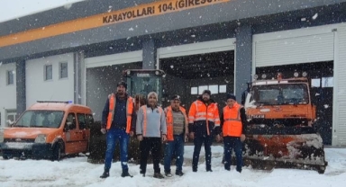 Dereli–Şebinkarahisar Devlet Yolunda Karla Mücadele Çalışmaları Başladı