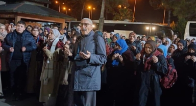 Espiye'de Umre Yolcuları Dualarla Uğurlandı