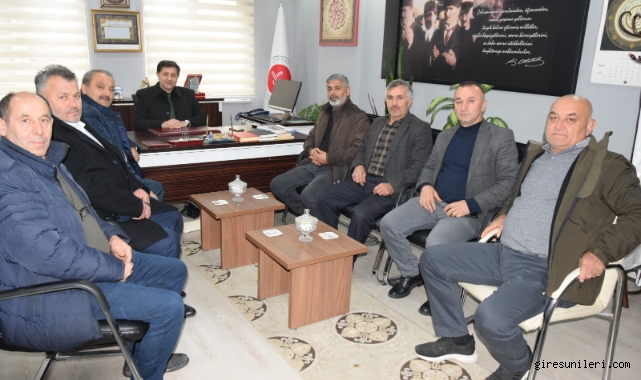 Espiye Muhtarlarından Müftü Haki Özgül’e Hayırlı Olsun Ziyareti