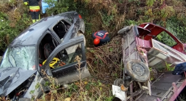 Feci Kaza! Akülü Araç Dere Yatağına Uçtu, 2 Kişi Hayatını Kaybetti