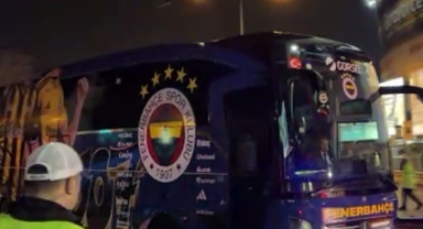 Fenerbahçe derbi için stada ulaştı