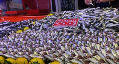 Fırtına balık tezgahlarını vurdu