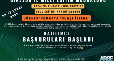 Giresun'da 6 Öğretmene Romanya Fırsatı! Başvurular Başladı