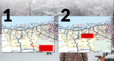 Giresun’da İki Yol Kar ve Tipi Nedeniyle Ulaşıma Kapatıldı!