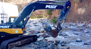 Giresun'da O Köy Yolunda Sel ve Heyelana Karşı Güçlendirme