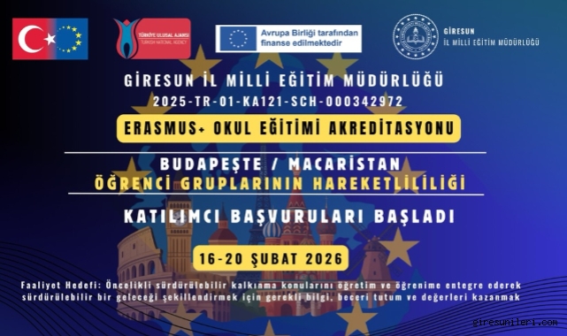 Giresun Öğrencilerine Uluslararası Fırsat