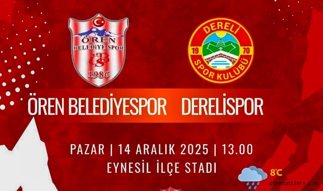 Giresun Süper Amatör’de Gözler Bu Maçta