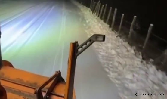 Giresun'un Zirvelerinde Zorlu Kar Mesaisi!