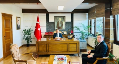 Kaymakam Kavanoz, Yeni Emniyet Müdür Vekilini Makamında Ağırladı