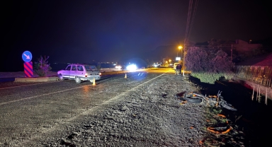 Otomobille çarpışan motosikletin sürücüsü ağır yaralandı