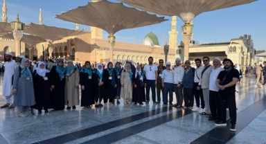 Piraziz Belediye Başkanı Ayyıldız, Umre Kafilesiyle Kutsal Topraklarda Buluştu