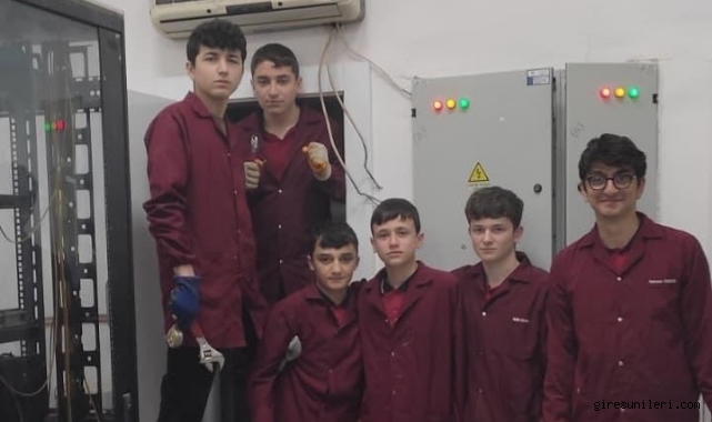 Piraziz’de Meslek Lisesi Öğrencilerinden Uygulamalı Eğitim Çalışması