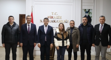 Piraziz Kaymakamlığı’na Sağlık Yöneticilerinden Ziyaret