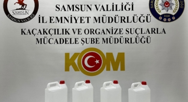 Samsun'da yılbaşı öncesi kaçak alkol operasyonu