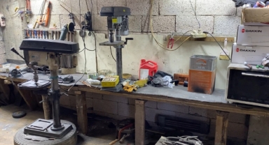 Silah atölyesine baskın