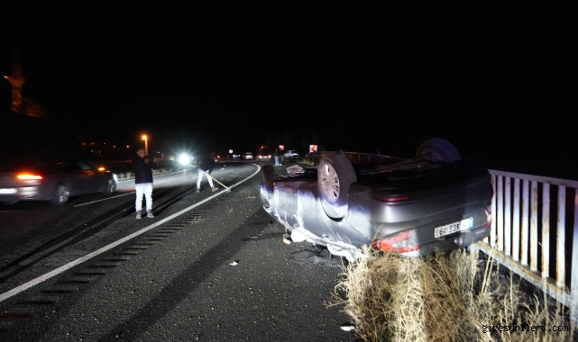 Virajı Alamayan Araç Takla Attı: 5 Kişi Yaralandı