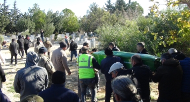 Yangında ölen 2 kardeşe acı veda